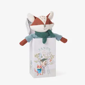 10" Jaxon the Fox Linen Toy Boxed