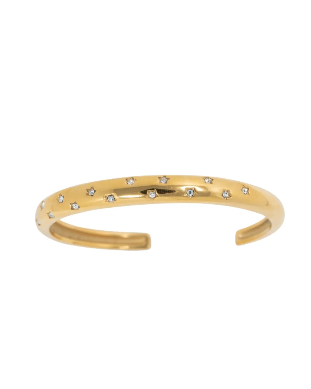 316L Stainless Steel Starry Night Crystal Bangle or Hoops