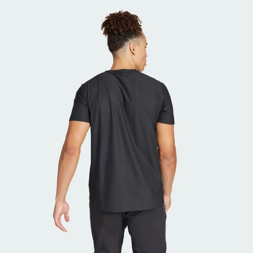 ADIDAS OWN THE RUN TEE - MENS - BLACK