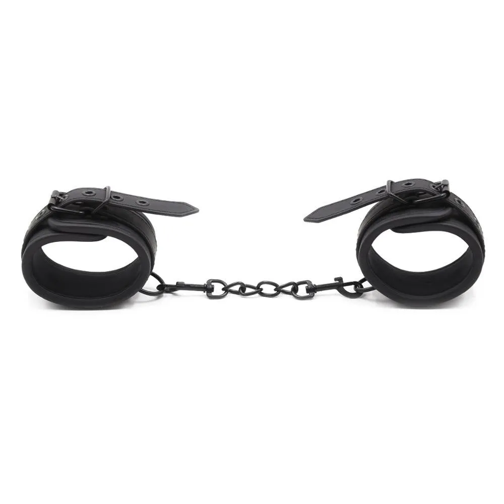 Adjusable Leather Bondage Hand Ankle Cuffs