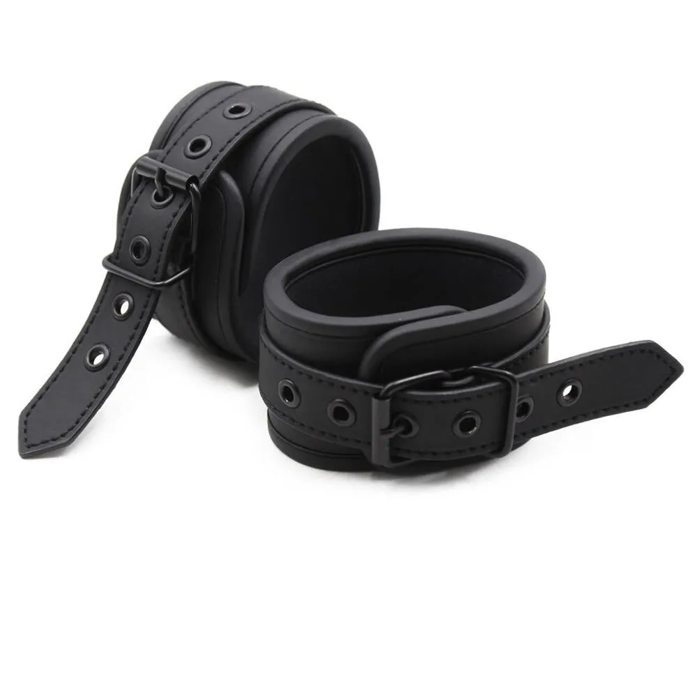 Adjusable Leather Bondage Hand Ankle Cuffs