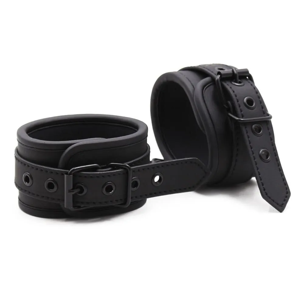 Adjusable Leather Bondage Hand Ankle Cuffs