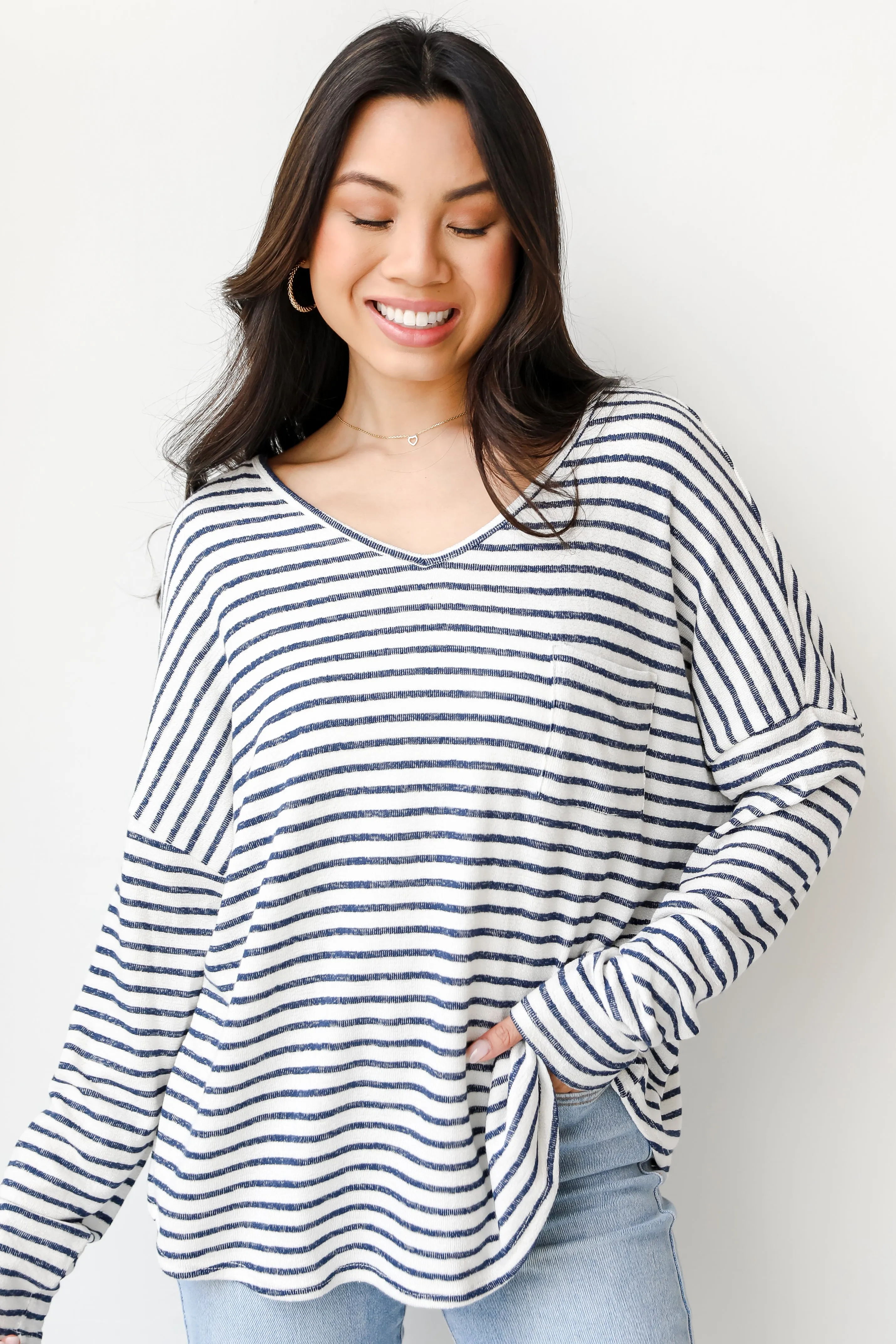 All In Good Fun Striped Knit Top