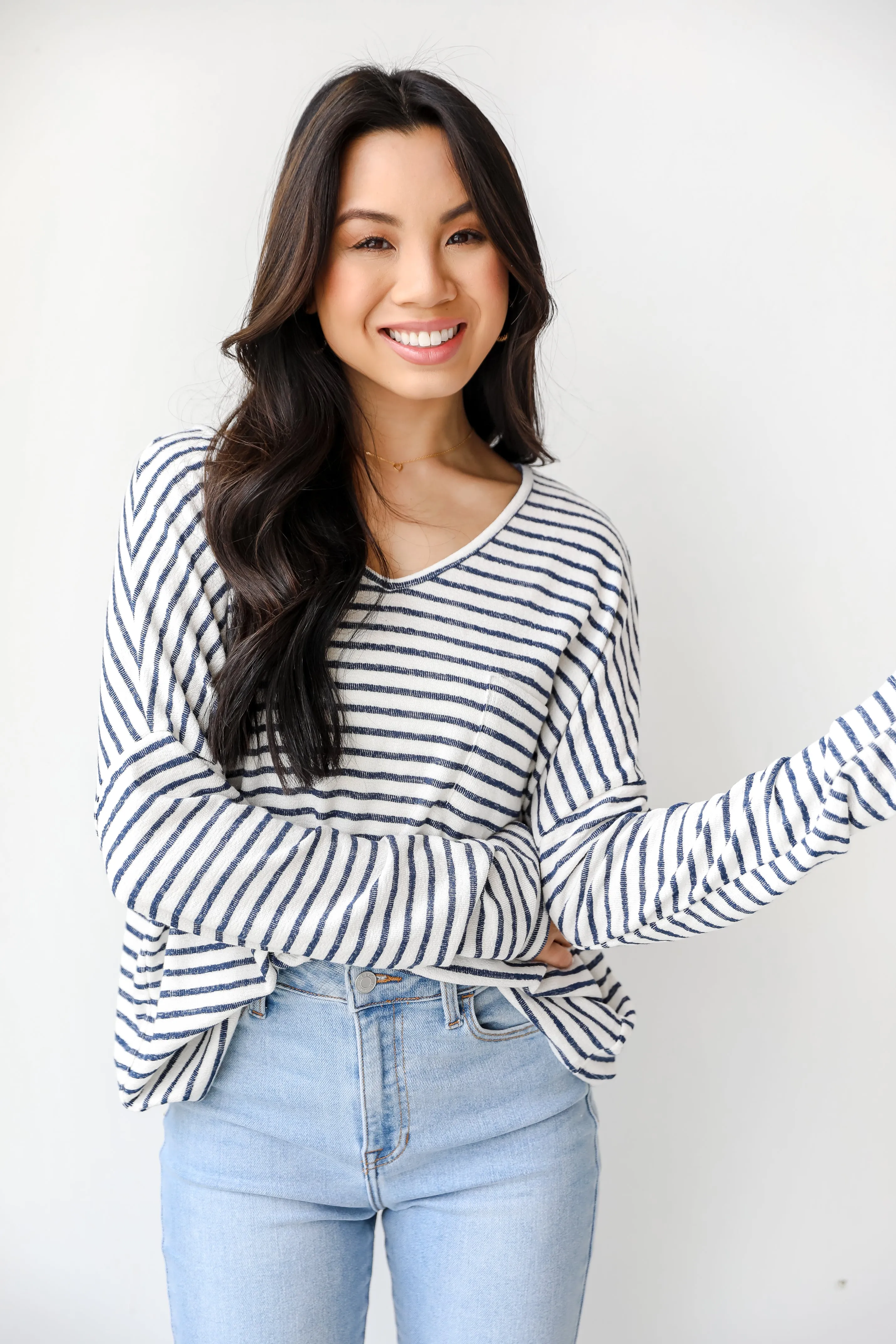 All In Good Fun Striped Knit Top