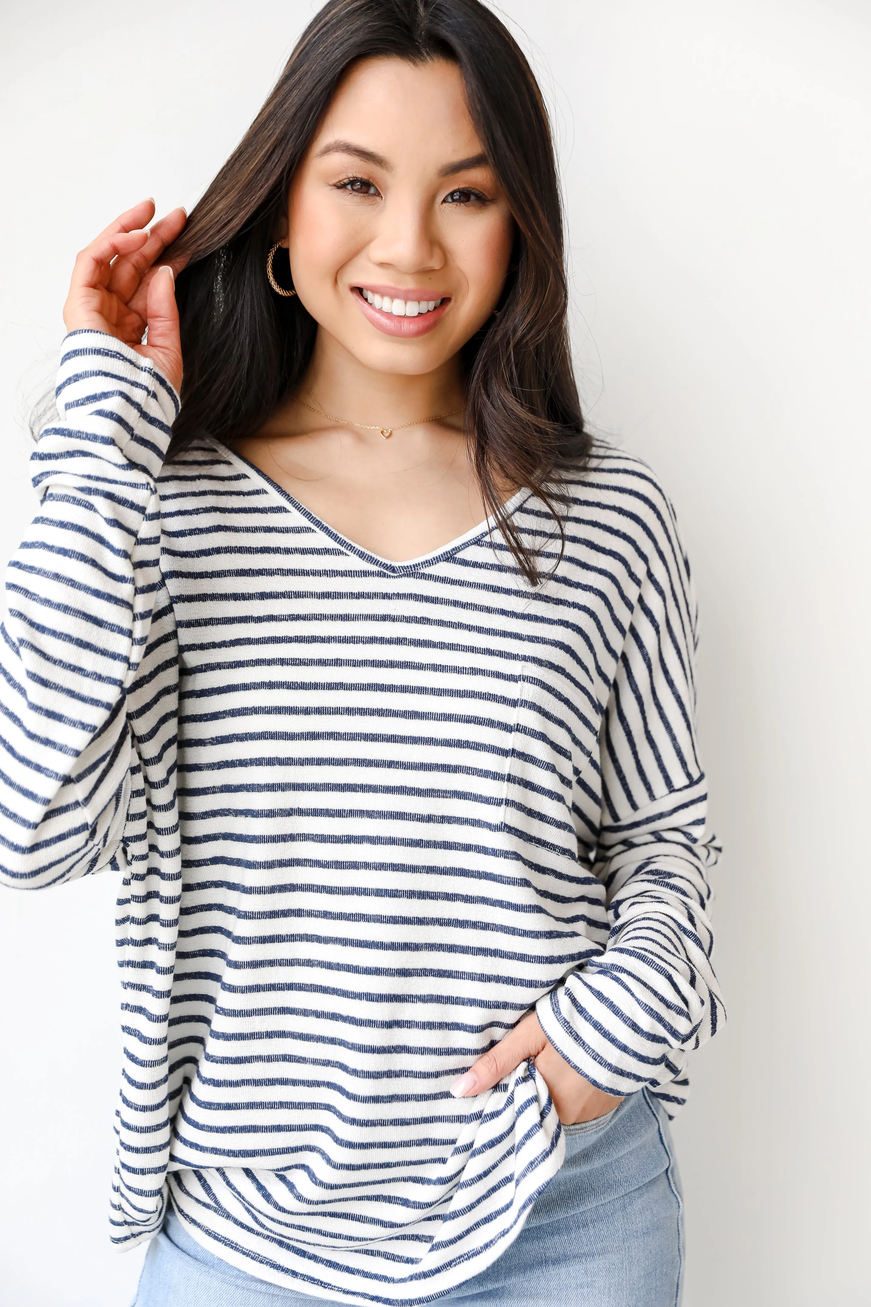 All In Good Fun Striped Knit Top