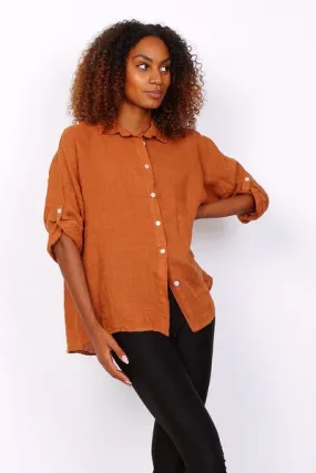 Anne   Kate Italian Trapani Linen Button Shirt