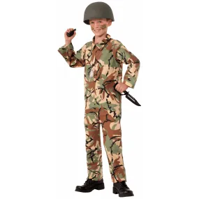 Army Jumpsuit Medium Child Costume