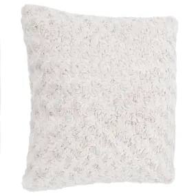 Atmosphera Curly Fur Cushion White