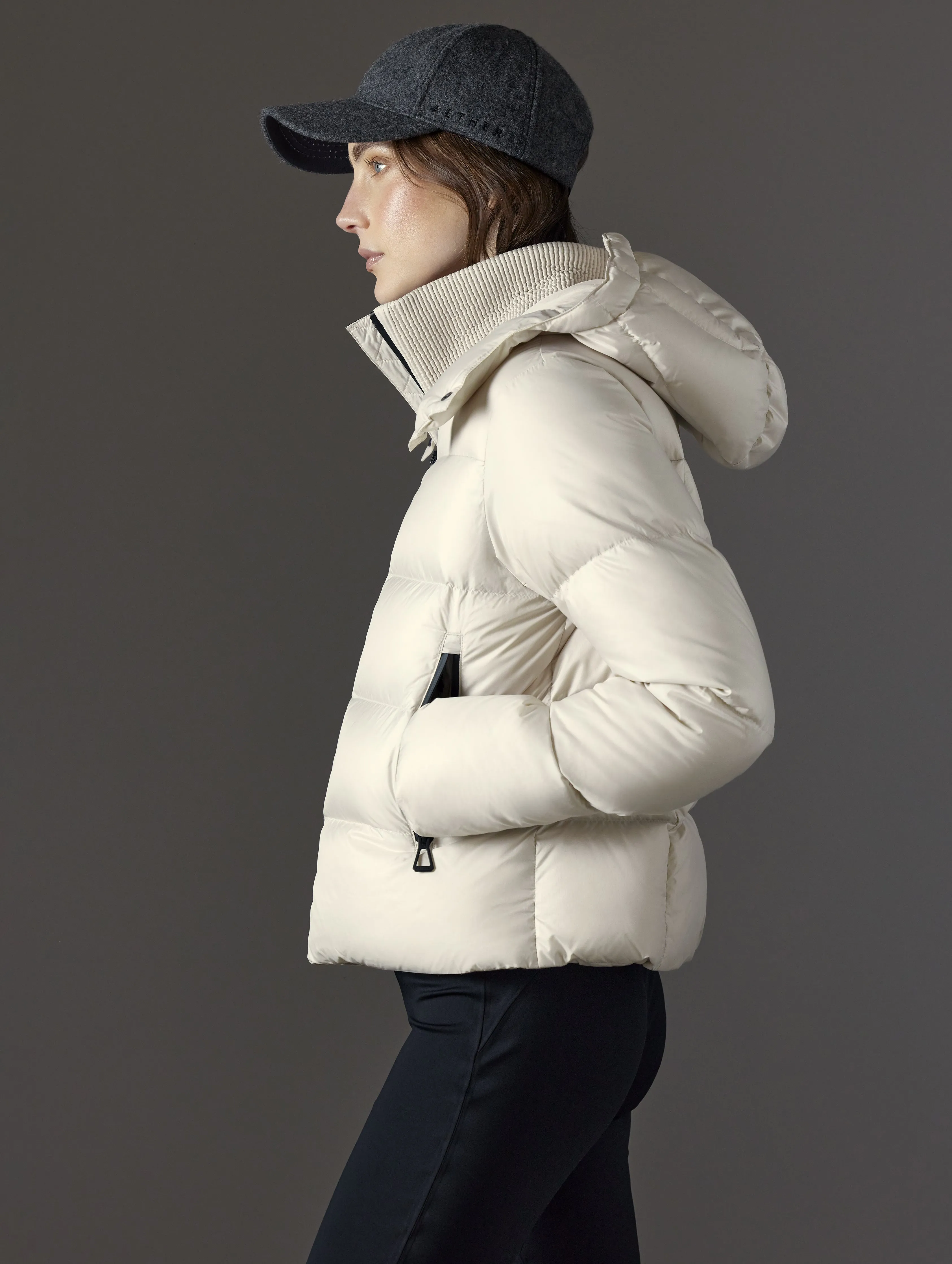 Aura Puffer Jacket - Bone