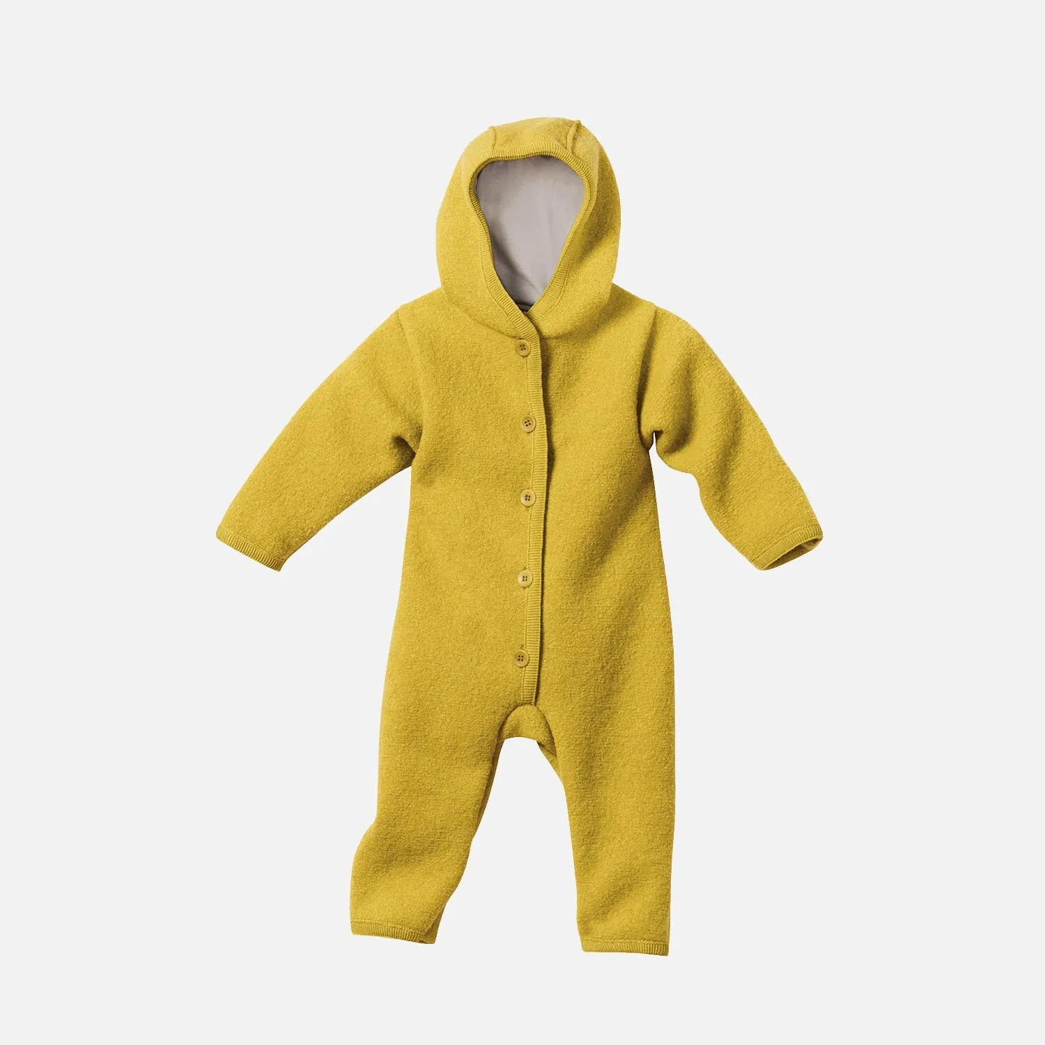 Baby & Kids Boiled Merino Wool Overall - Curry