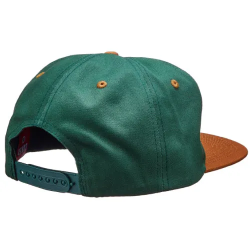 Baker Croc Pot Snapback Hat - Green/Tan