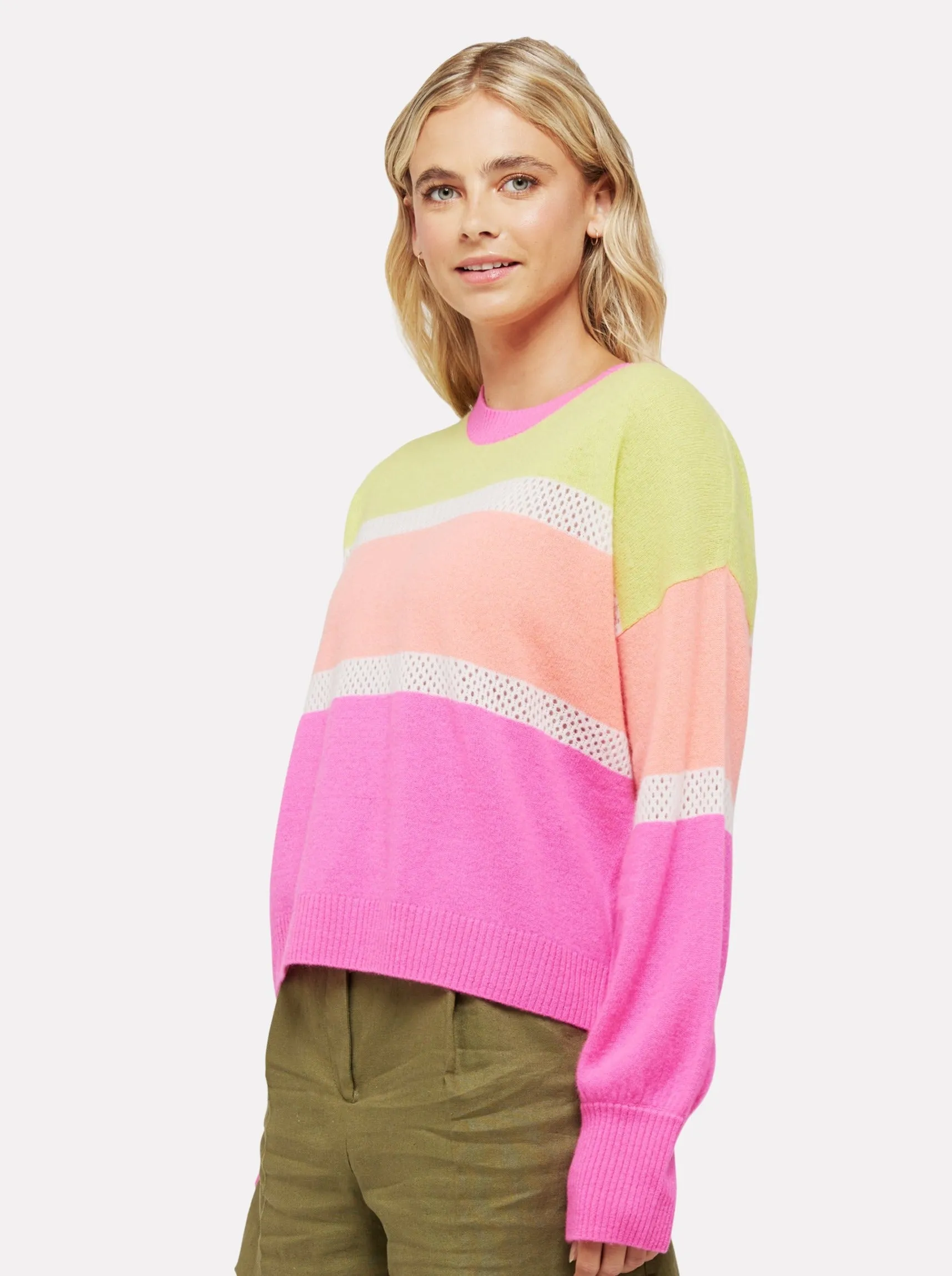 Balloon Sleeve Cashmere Knit