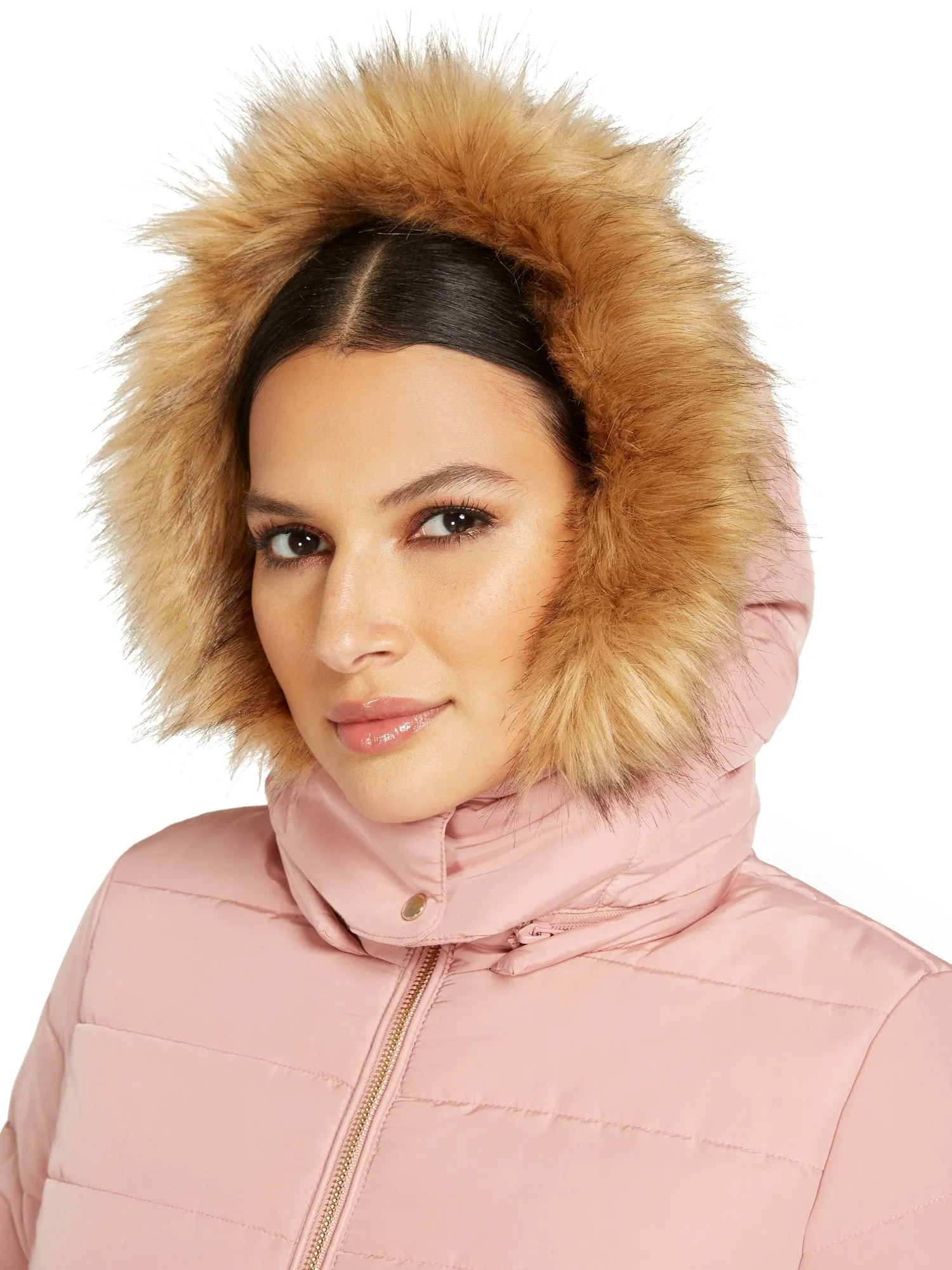 Belted & Hooded Puffer Jacket