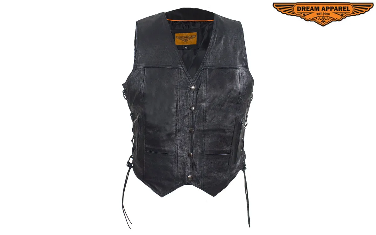 Black Gun Pocket Vest with Purple Dancer