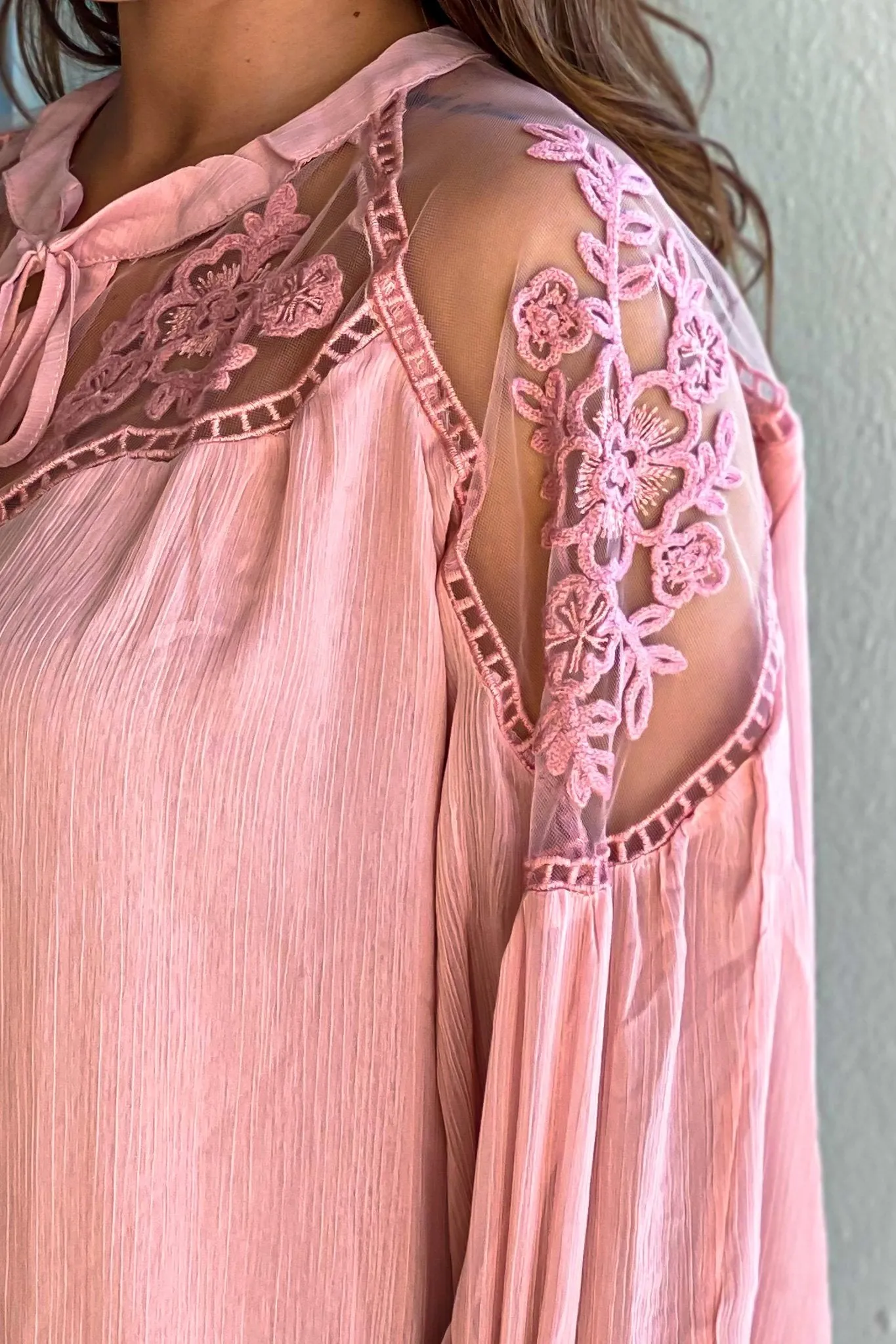 Blush Sheer Top