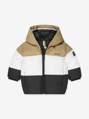 BOSS Baby Boys Puffer Jacket in Black