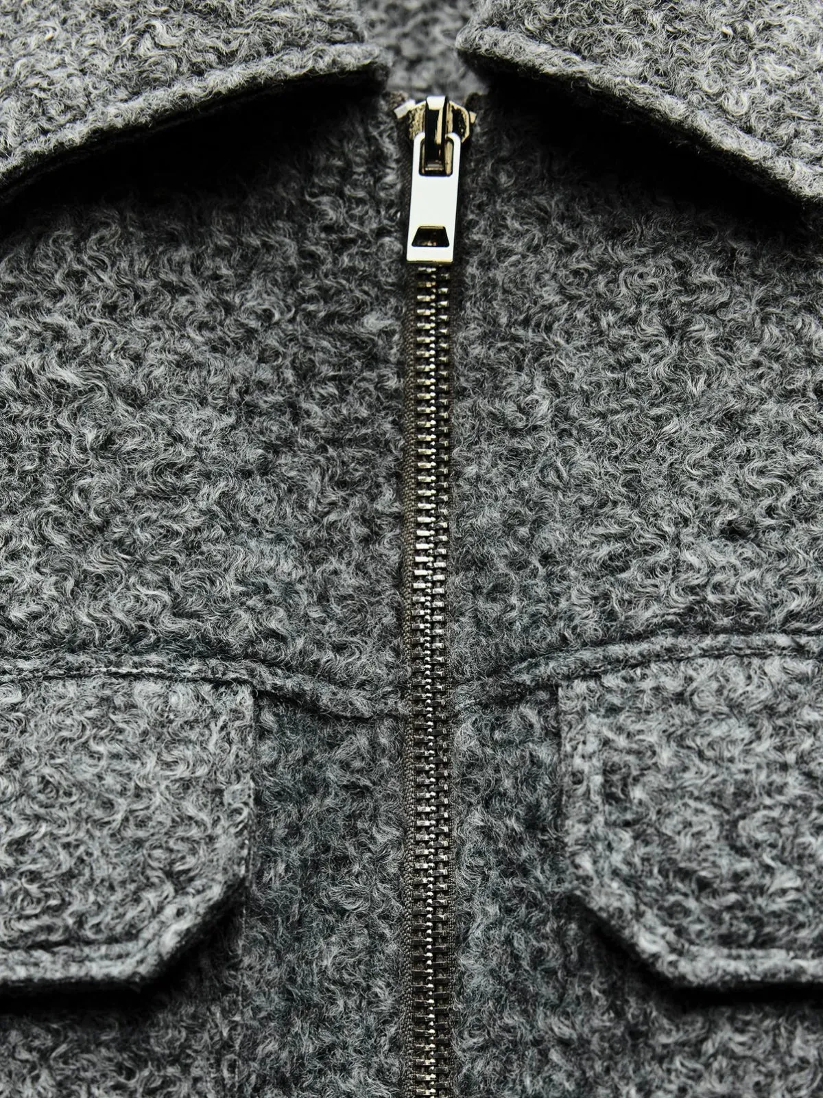 Bouclé Grey Jacket