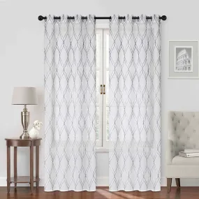 Byla Embroidered Curtain