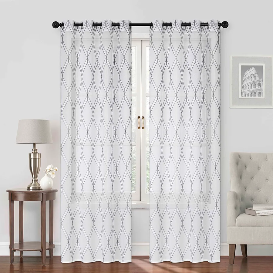 Byla Embroidered Curtain