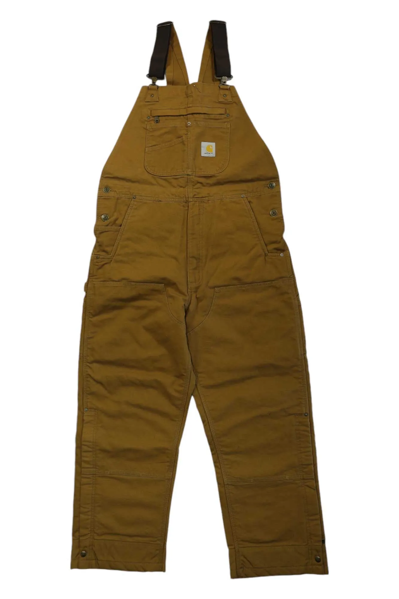 Carhartt Men's Quilt-Lined Washed Duck Bib Overall