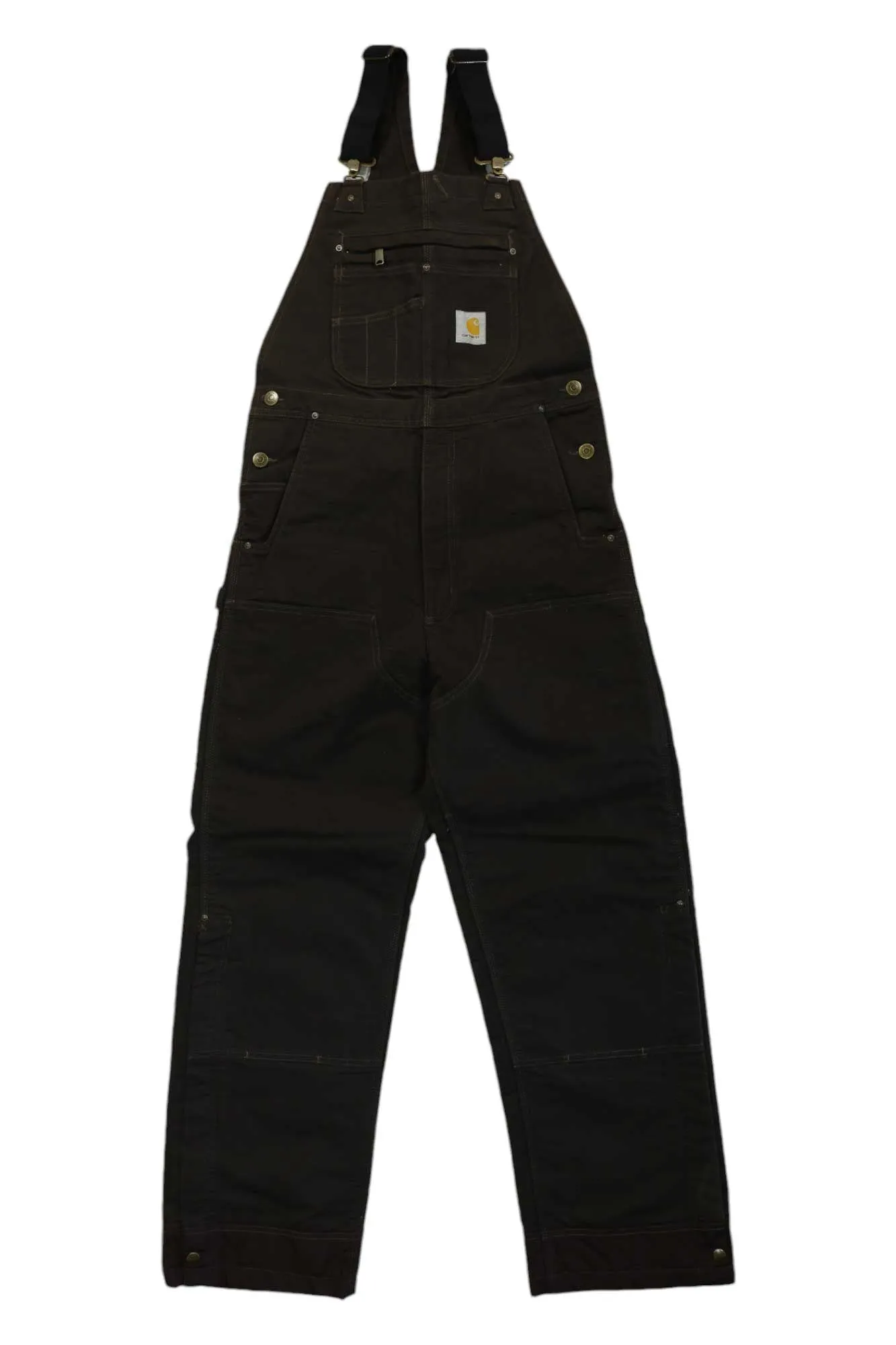 Carhartt Men's Quilt-Lined Washed Duck Bib Overall