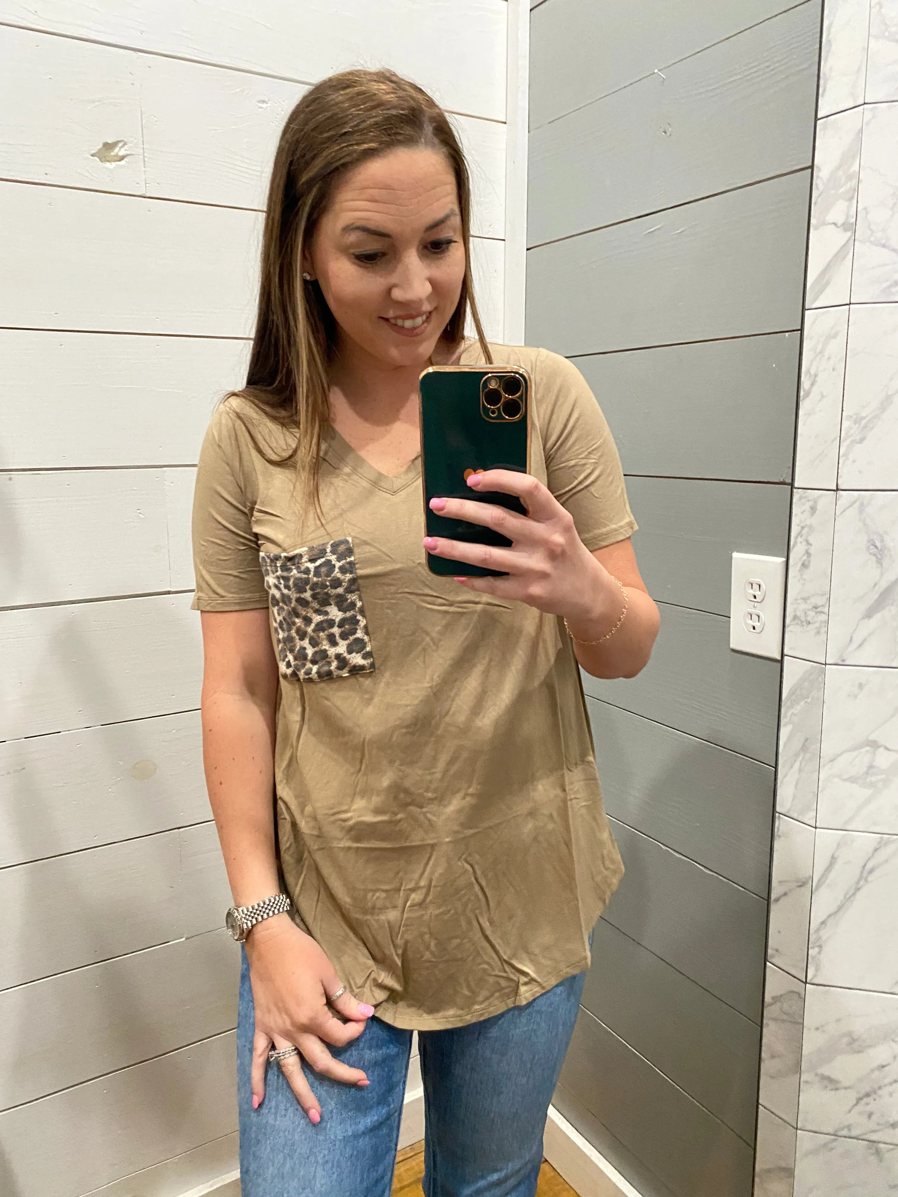 Carol Top- Khaki