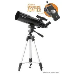 Celestron Travel Scope 80 Refractor w/Smartphone Adapter - 22030