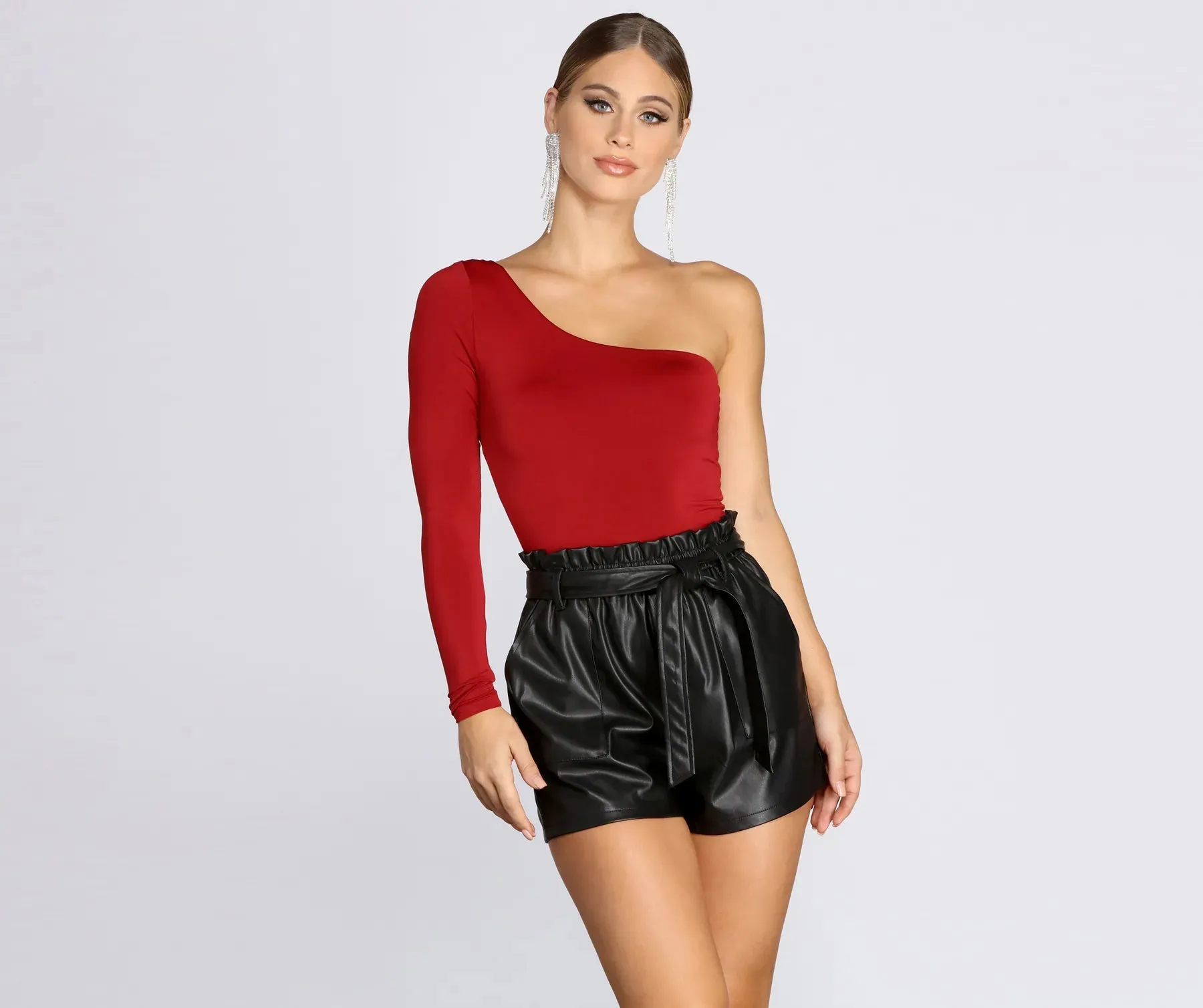 Chic Vibes One Shoulder Bodysuit