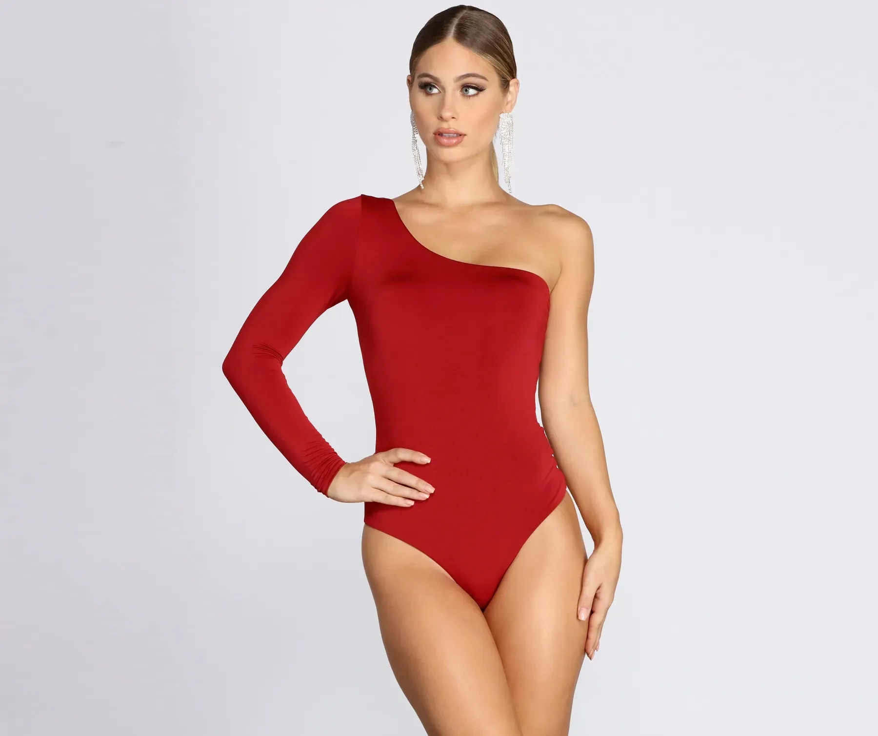 Chic Vibes One Shoulder Bodysuit