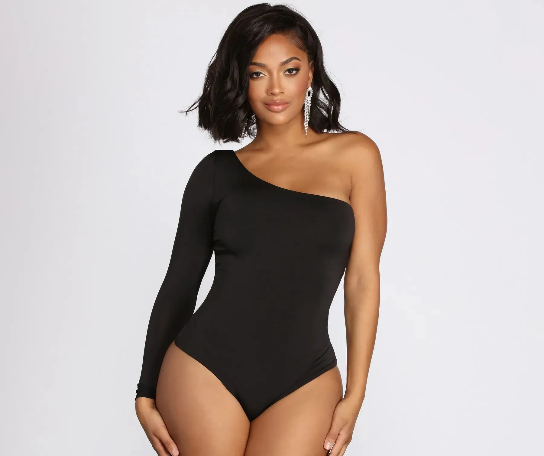 Chic Vibes One Shoulder Bodysuit