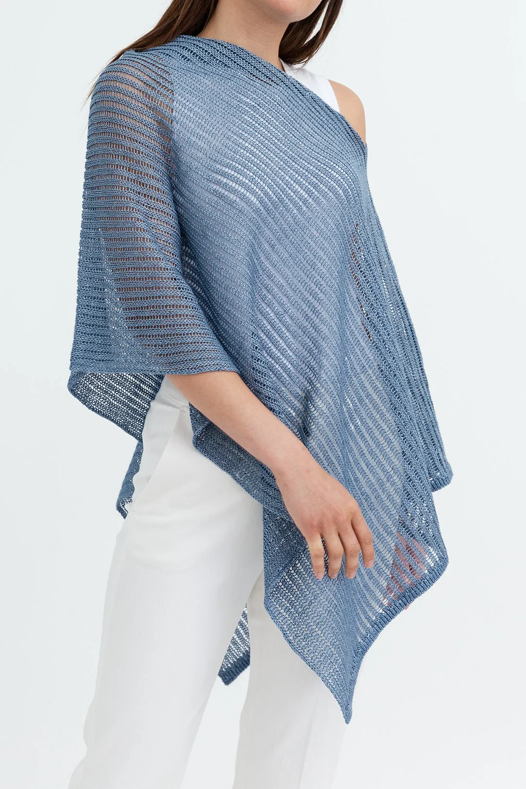 COLLETTE WRAP IN LINEN KNIT