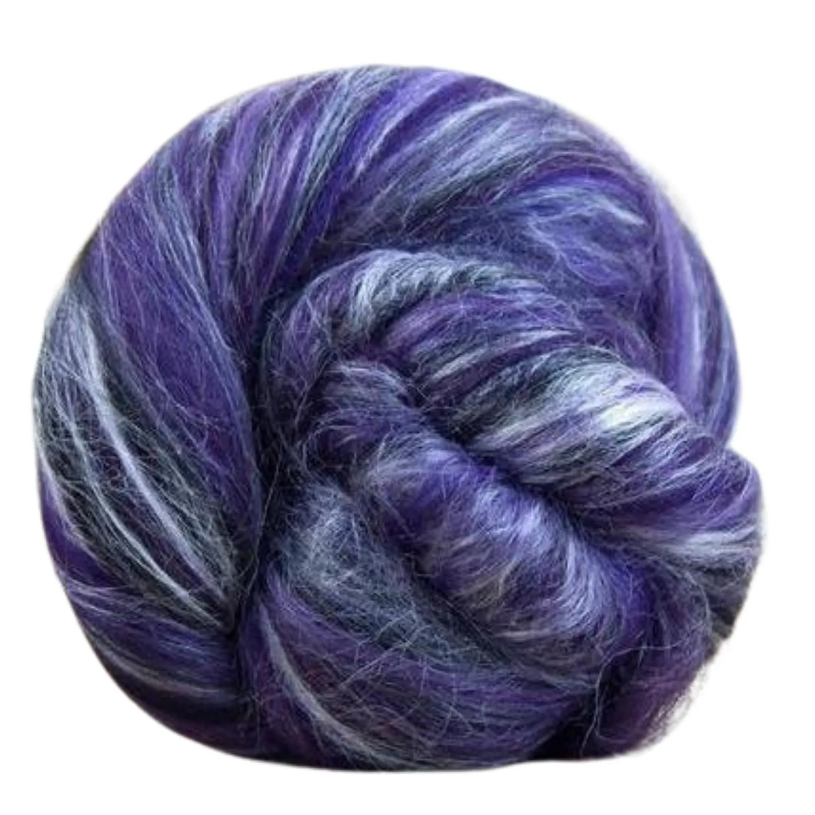 Constellation Range Roving (8 Ounces) | Tonal Blend of 70% Dyed Merino and 30% Fine Tussah Silk, 21 Micron