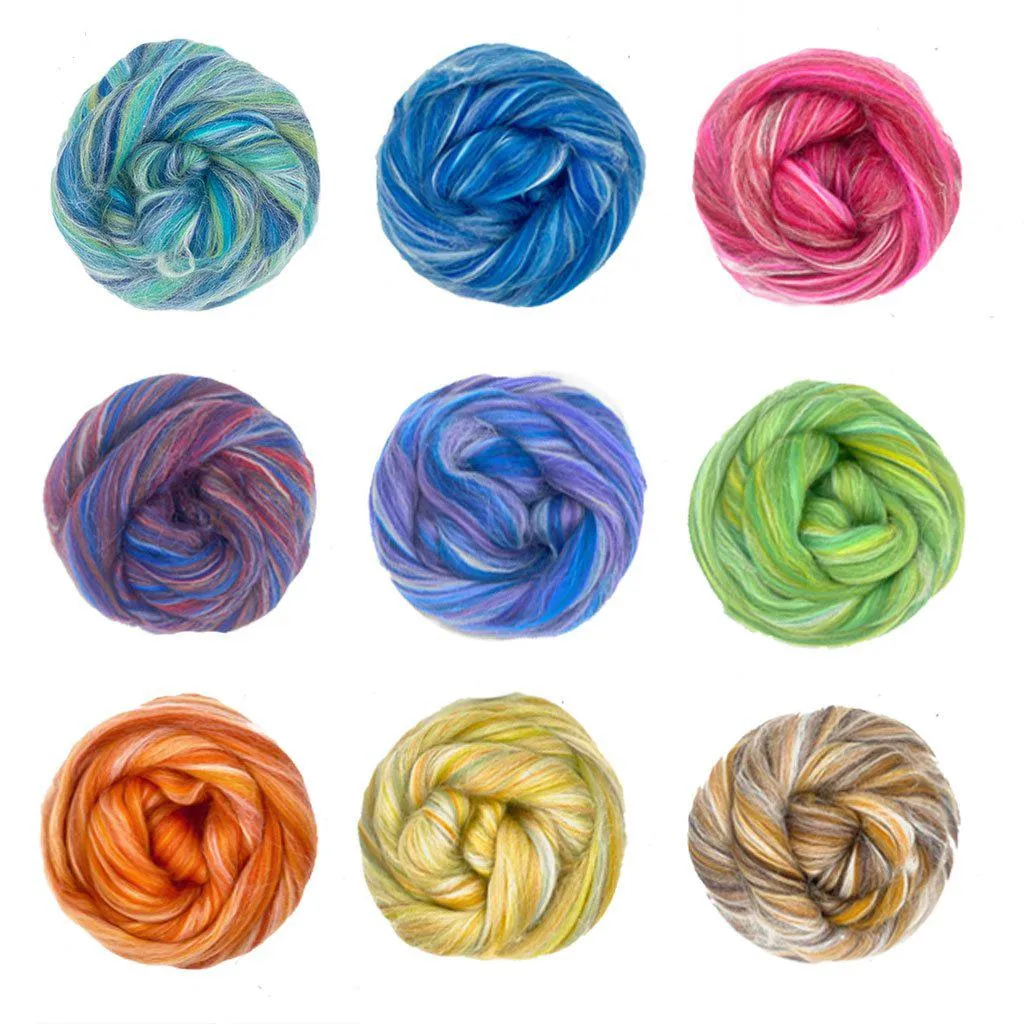 Constellation Range Variety Pack | Tonal Blend of 70% Dyed Merino and 30% Fine Tussah Silk, 21 Micron