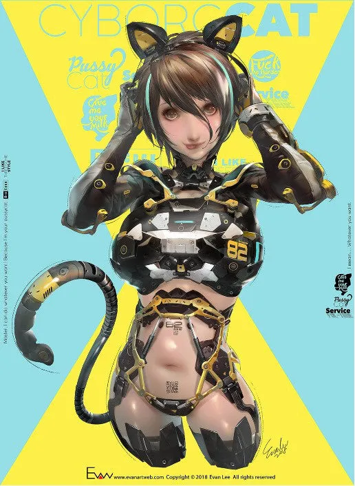 Cyber Cat by Evan Lee