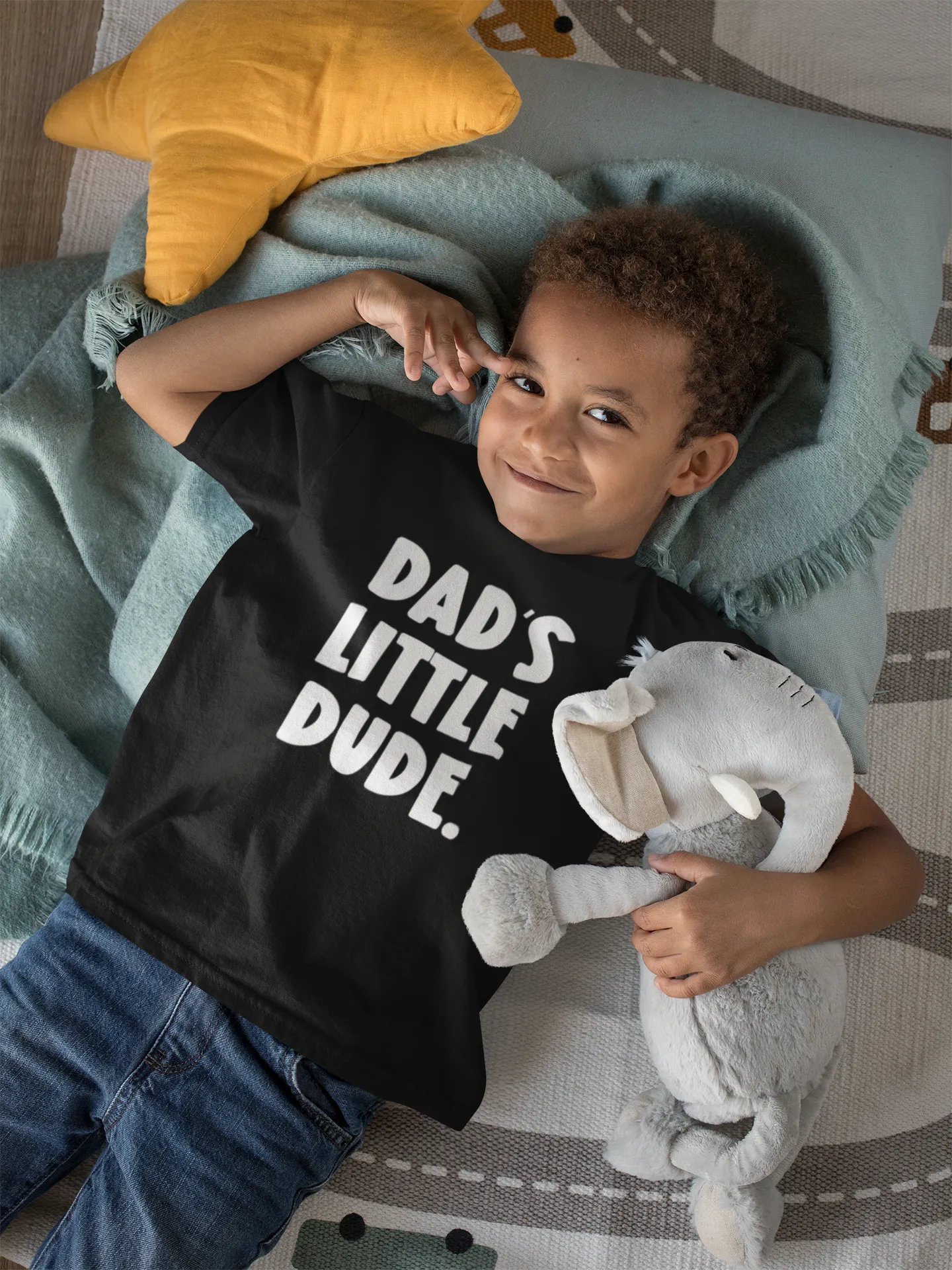 Dad & Dad's Little Dude Matching T-Shirt Set