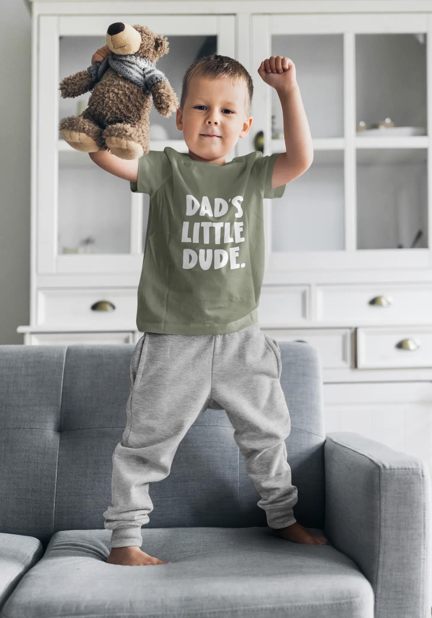 Dad & Dad's Little Dude Matching T-Shirt Set