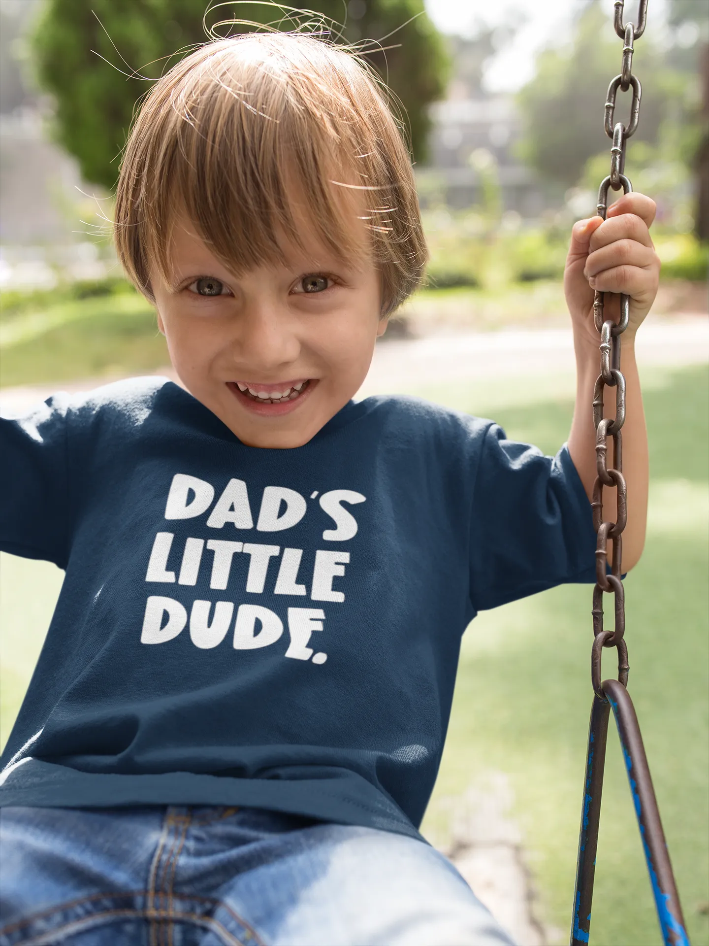 Dad & Dad's Little Dude Matching T-Shirt Set