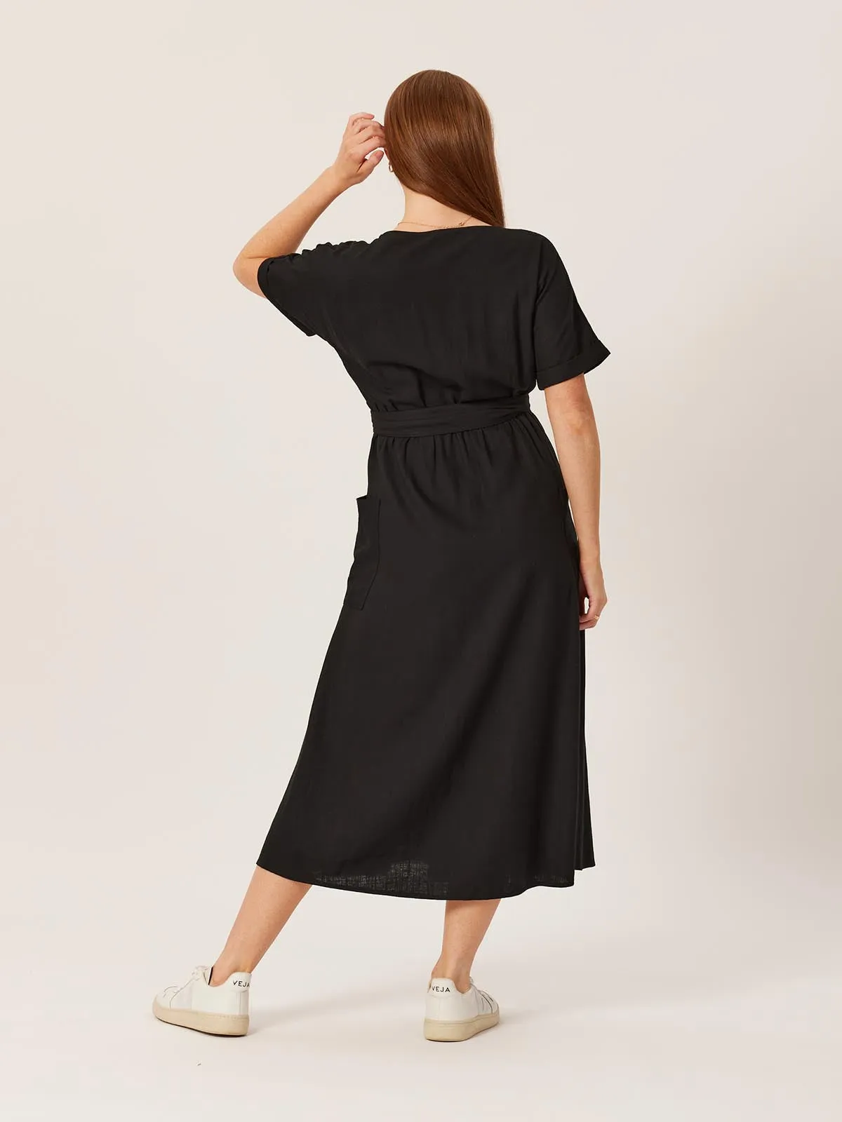 Daisy - Wrap Dress - Black