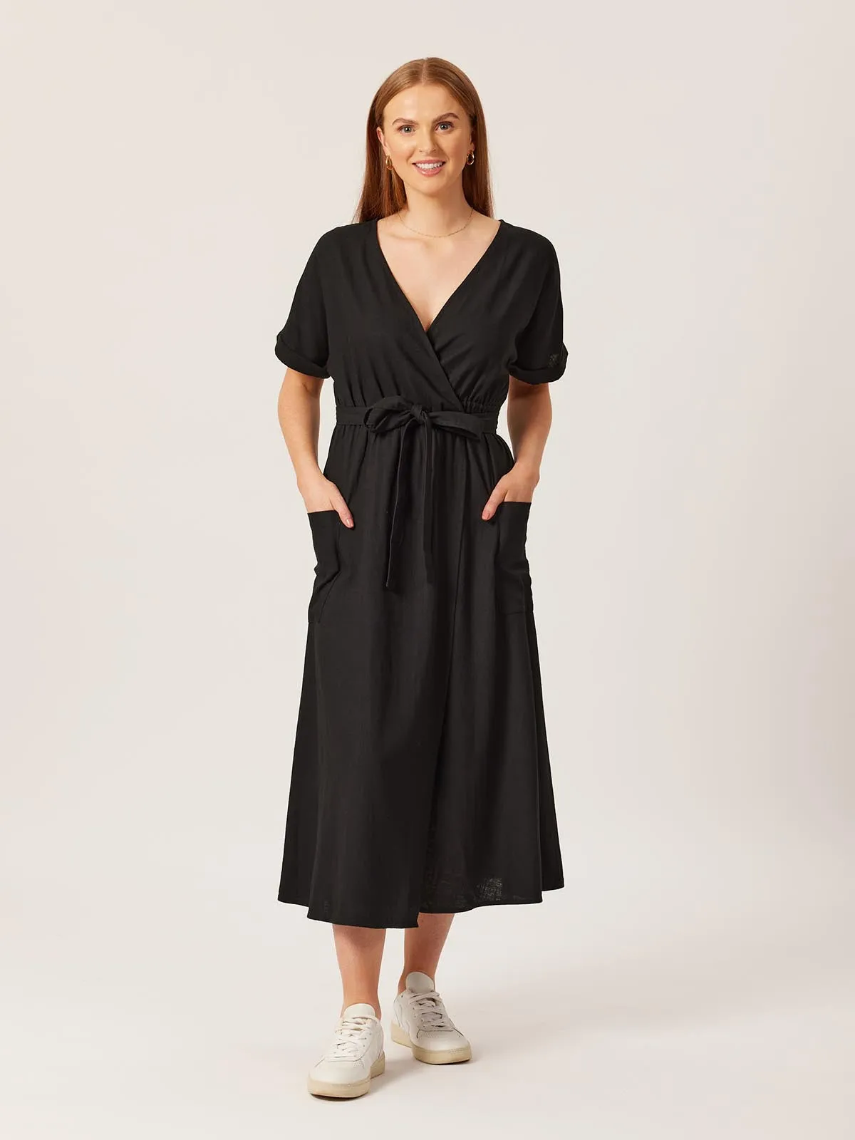 Daisy - Wrap Dress - Black