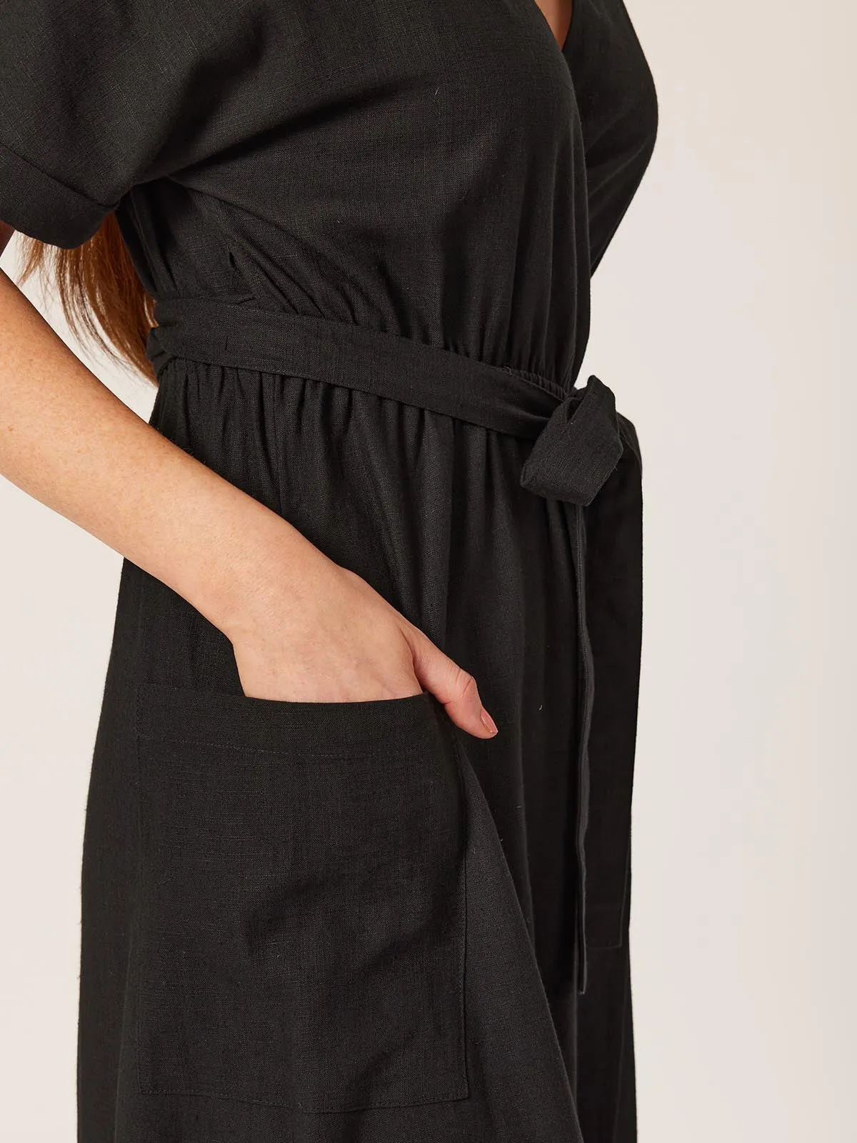 Daisy - Wrap Dress - Black