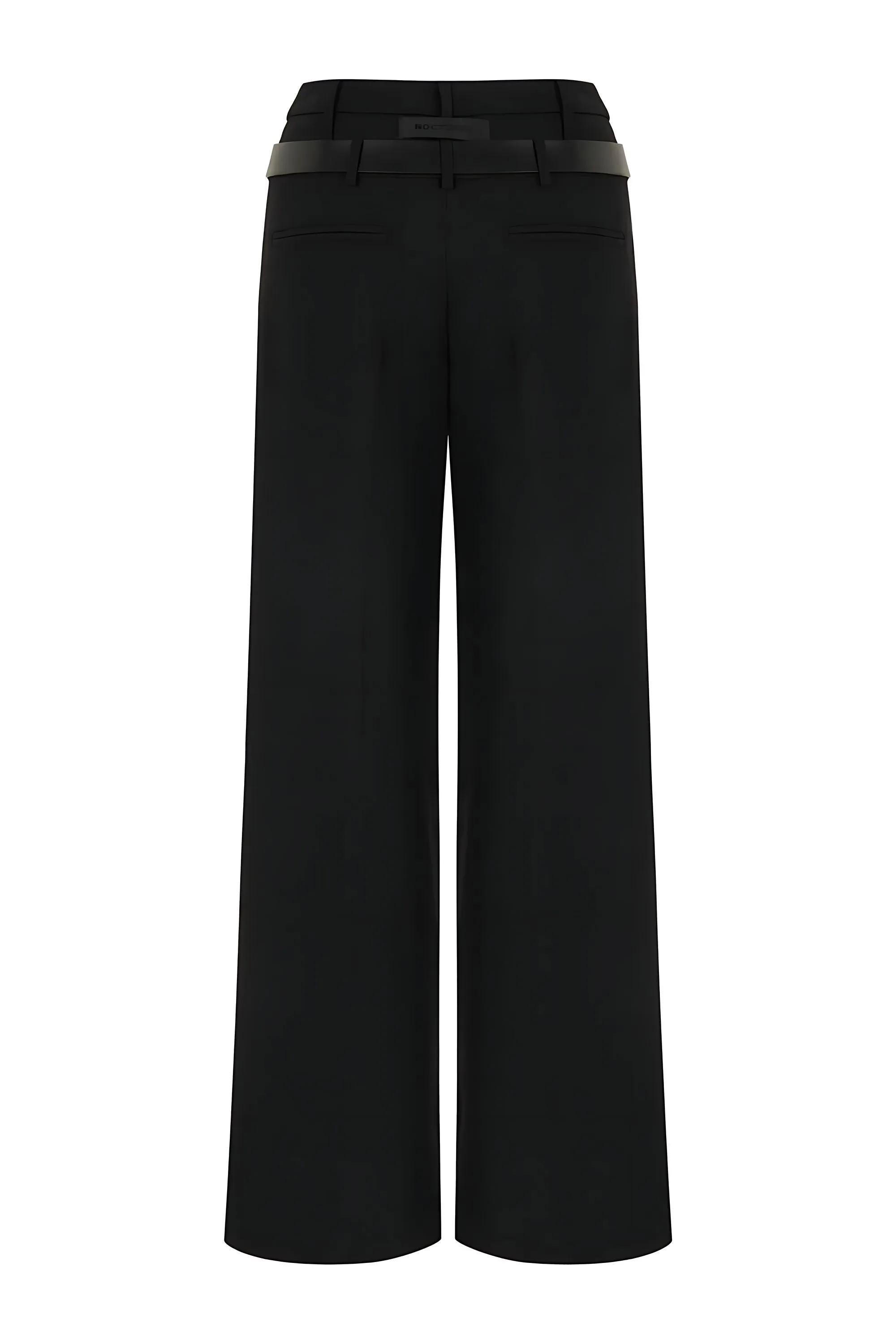 Double Waist Belted Pants