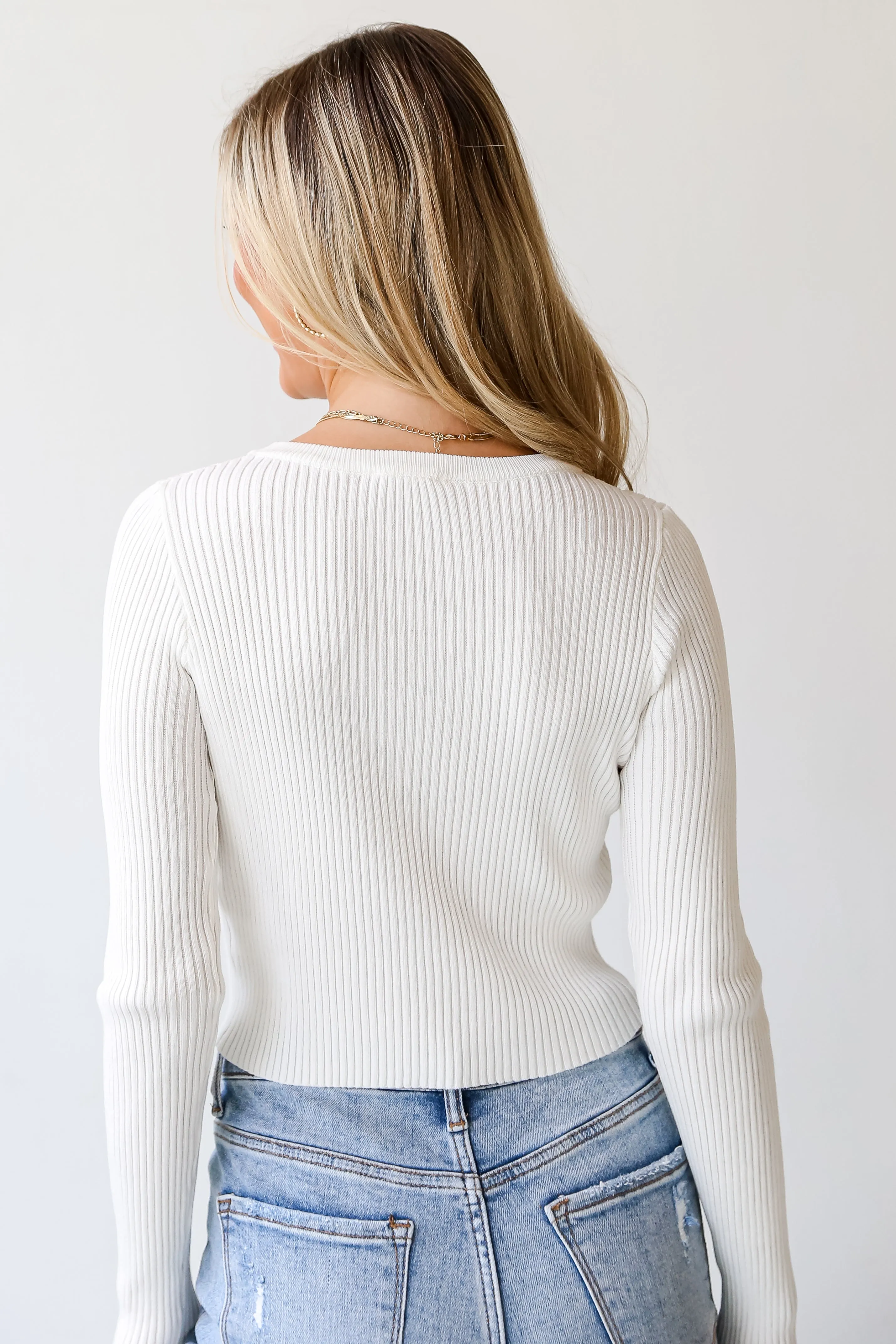 FINAL SALE - Kendall Ribbed Knit Top - DU DEAL