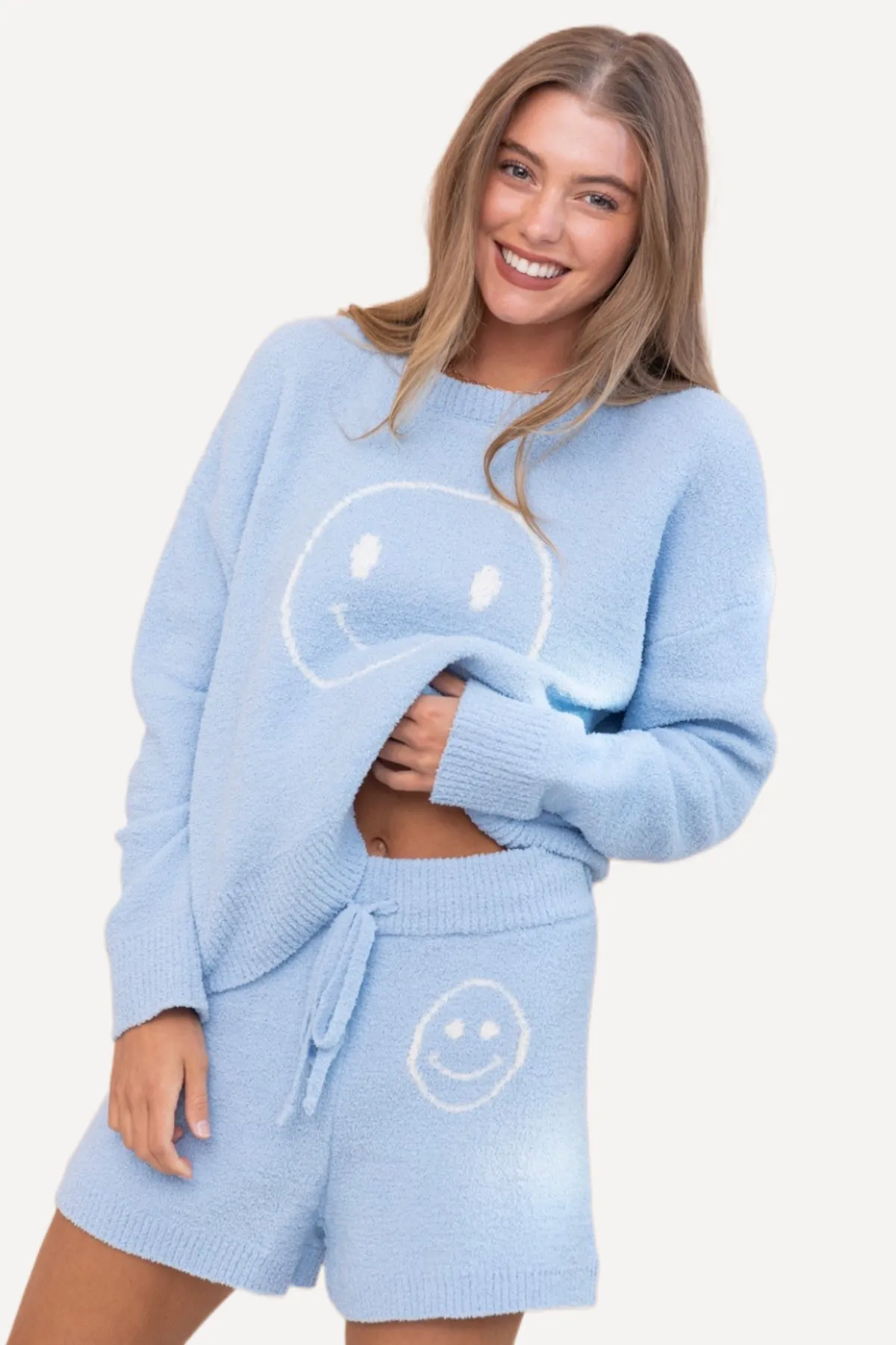 Fluffy Lounge Set - Happy Face