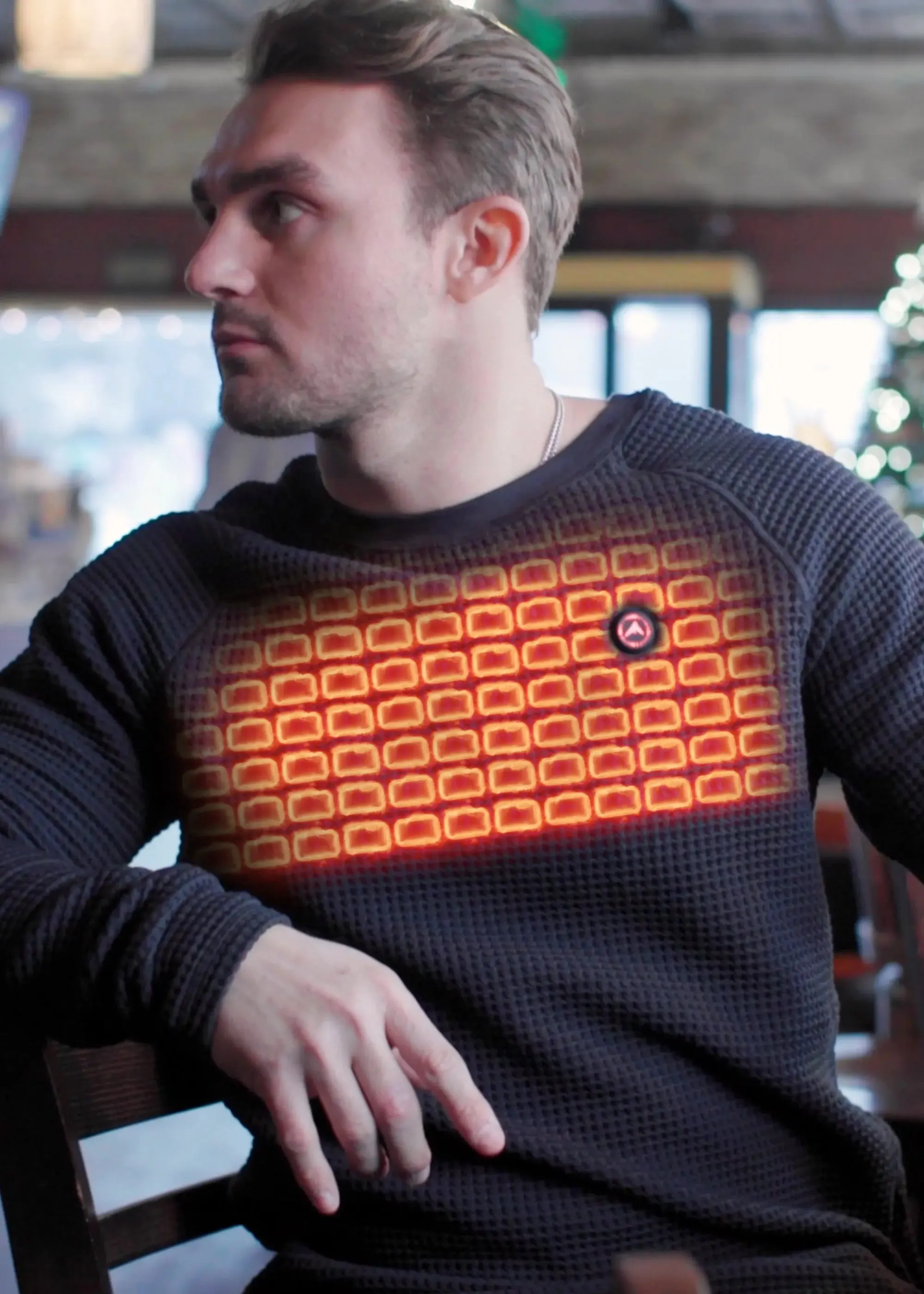 FNDN™ Heated Thermal Waffle-Knit Shirt