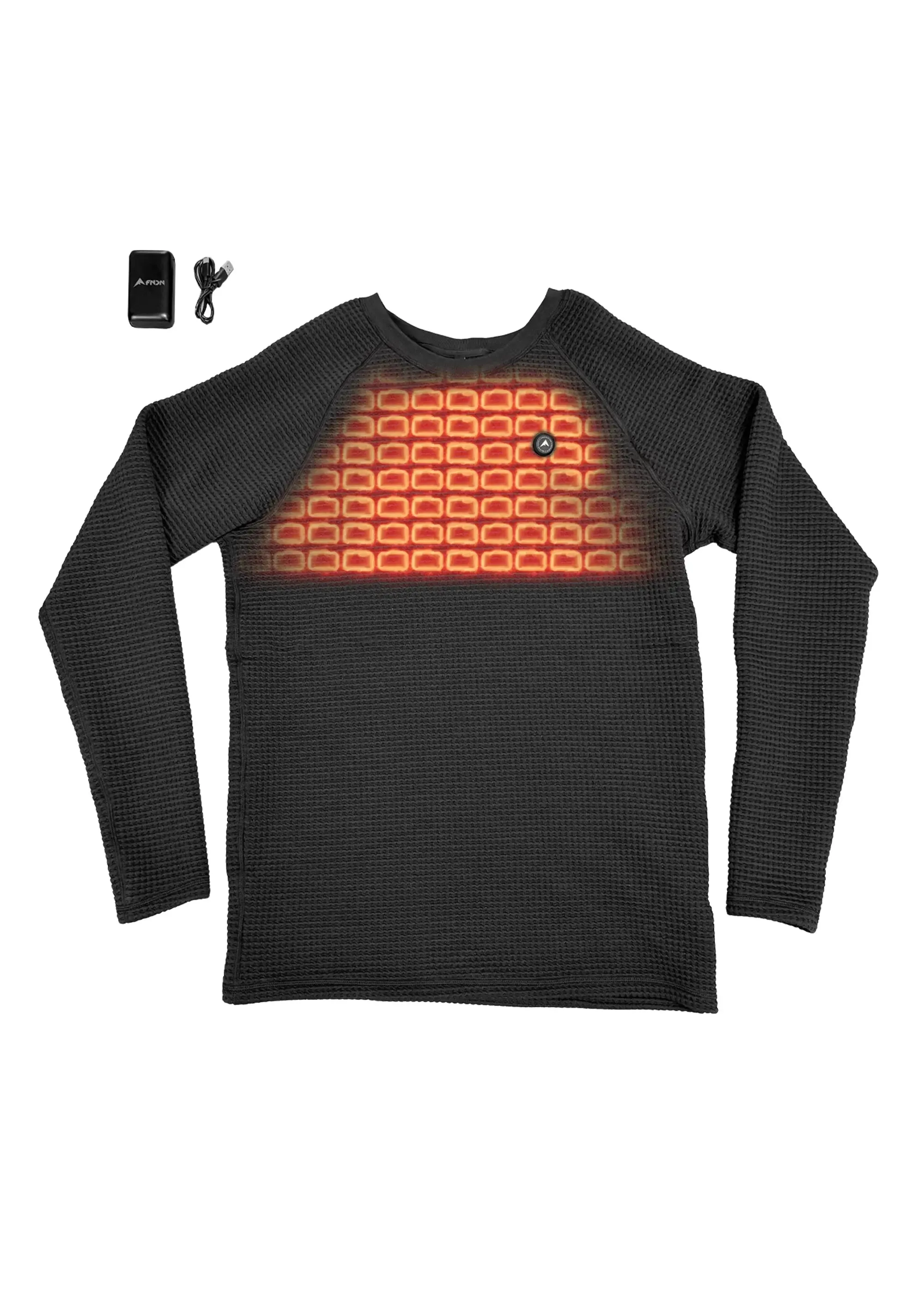 FNDN™ Heated Thermal Waffle-Knit Shirt