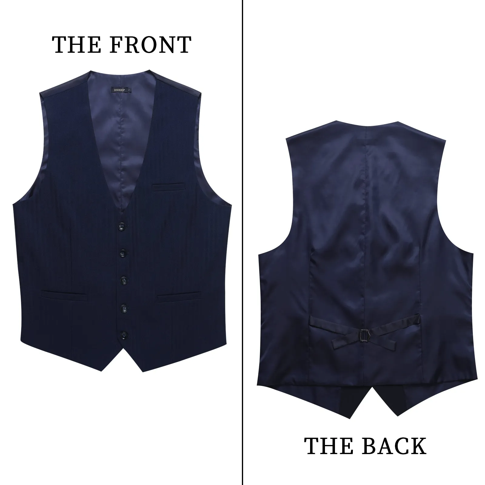 Formal Suit Vest - B2-NAVY BLUE