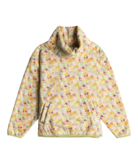 Girls Heartbreak Weather Fleece Jacket in Fern Memories