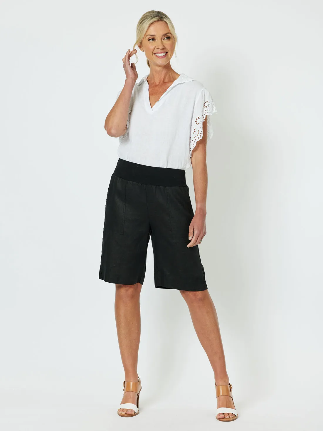 GS Jersey Waist Linen Short