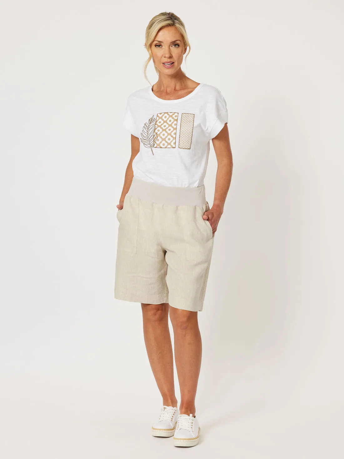 GS Jersey Waist Linen Short