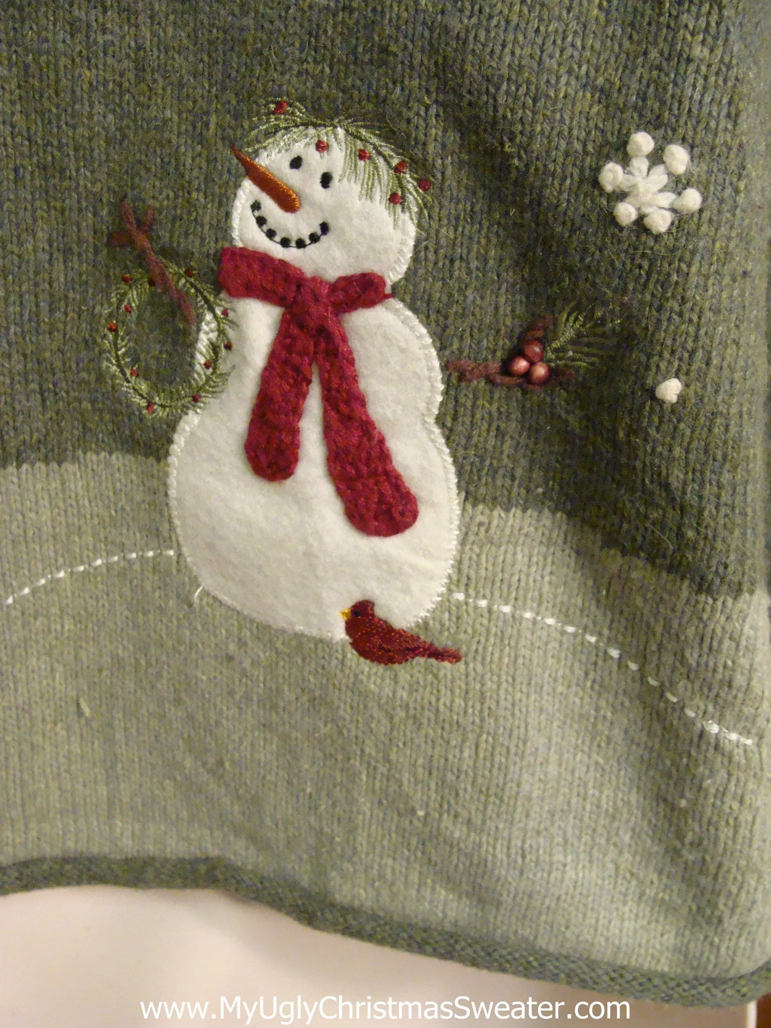 Happy Snowmen Festive Ugliest Christmas Sweater